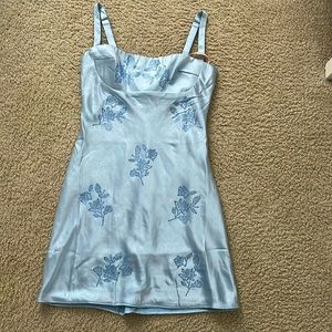 oh polly never worn mini blue dress!!